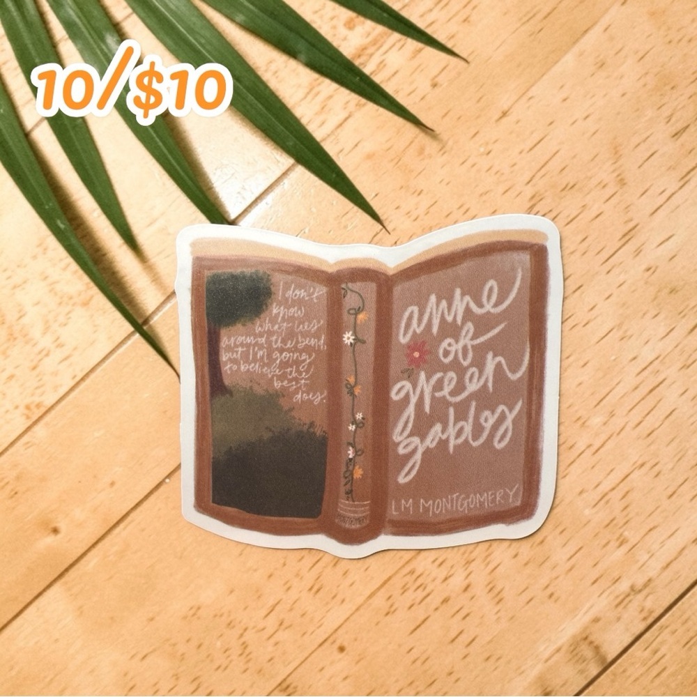 Anne of Green Gables Sticker – Classic Book Vinyl Decal Literary Reader Sticker